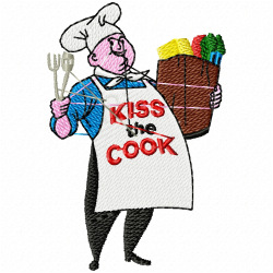 Chef Embroidery Design 4 Chef Embroidery Design 4